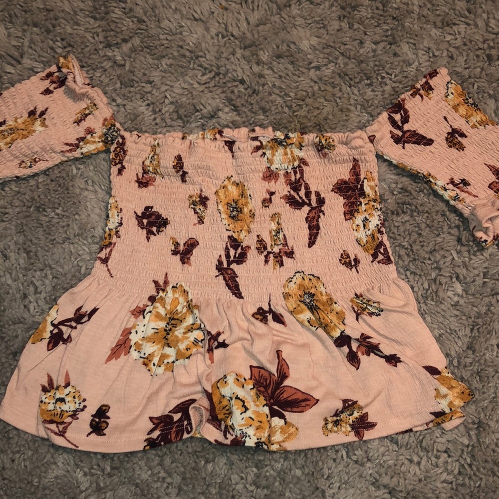 Strapless Flower Top